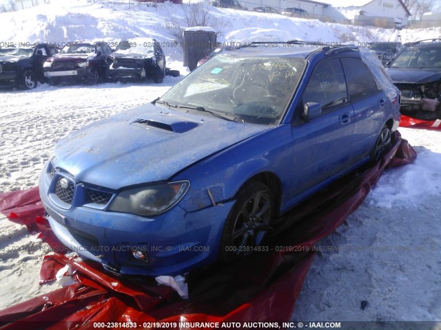 JF1GG79666G804187 - 2006 SUBARU IMPREZA WRX SPORT/LIMITED BLUE photo 2