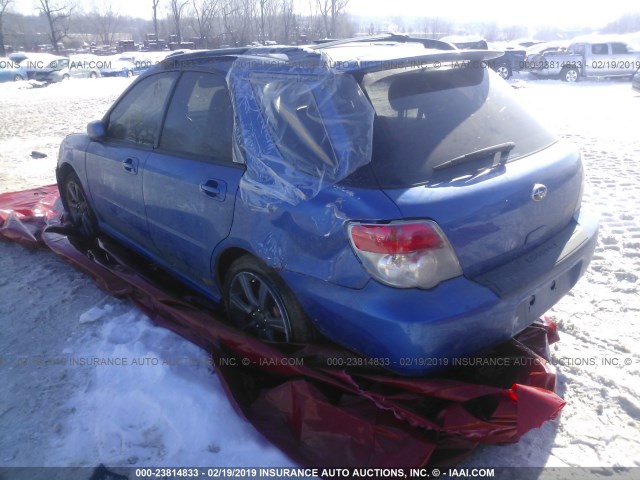 JF1GG79666G804187 - 2006 SUBARU IMPREZA WRX SPORT/LIMITED BLUE photo 3