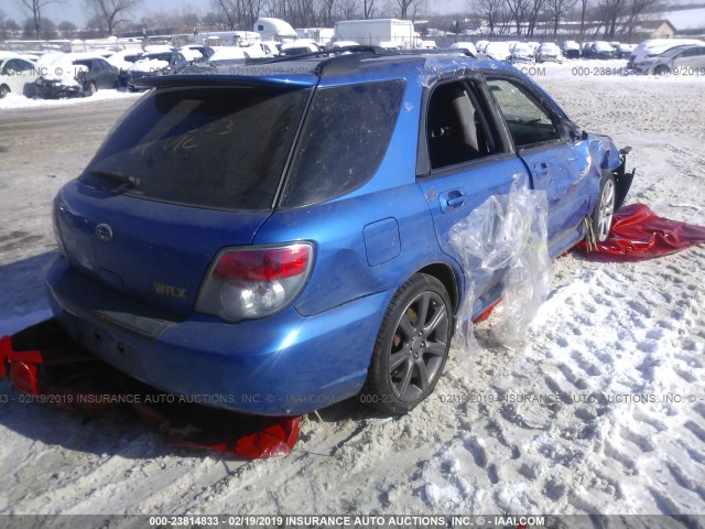 JF1GG79666G804187 - 2006 SUBARU IMPREZA WRX SPORT/LIMITED BLUE photo 4