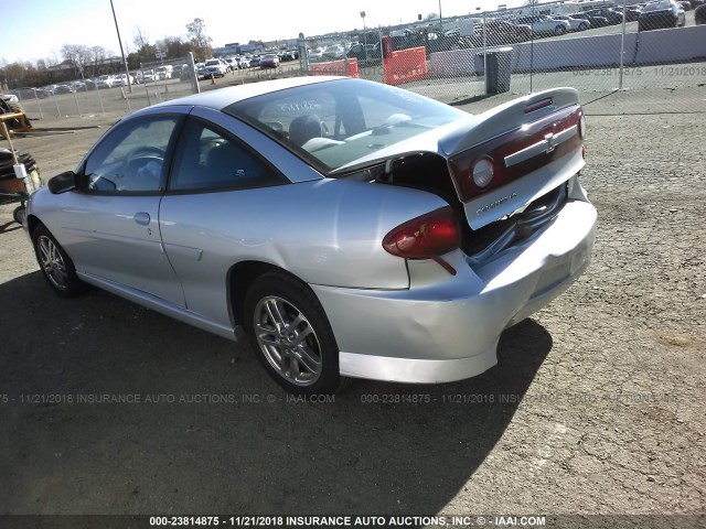 1G1JH12F137302115 - 2003 CHEVROLET CAVALIER LS SPORT SILVER photo 3