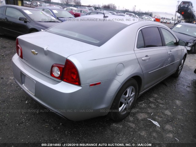 1G1ZG57BX8F278221 - 2008 CHEVROLET MALIBU LS SILVER photo 4