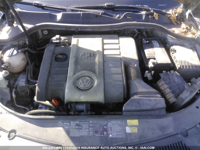 WVWGK73C36P151731 - 2006 VOLKSWAGEN PASSAT 2.0T/2.0T VALUE GRAY photo 10