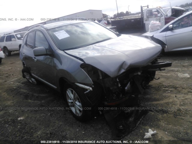 JN8AS5MT7CW293076 - 2012 NISSAN ROGUE S/SV SILVER photo 1
