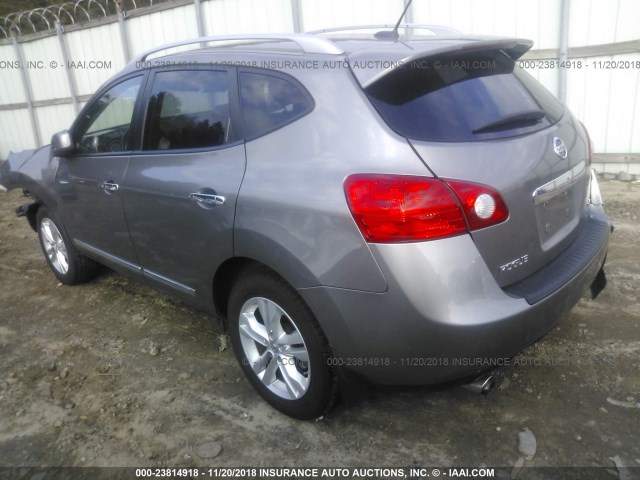 JN8AS5MT7CW293076 - 2012 NISSAN ROGUE S/SV SILVER photo 3