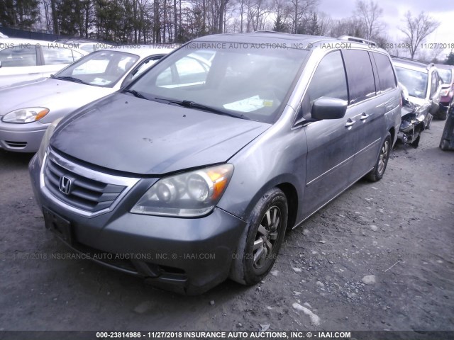 5FNRL38749B021398 - 2009 HONDA ODYSSEY EXL GRAY photo 2