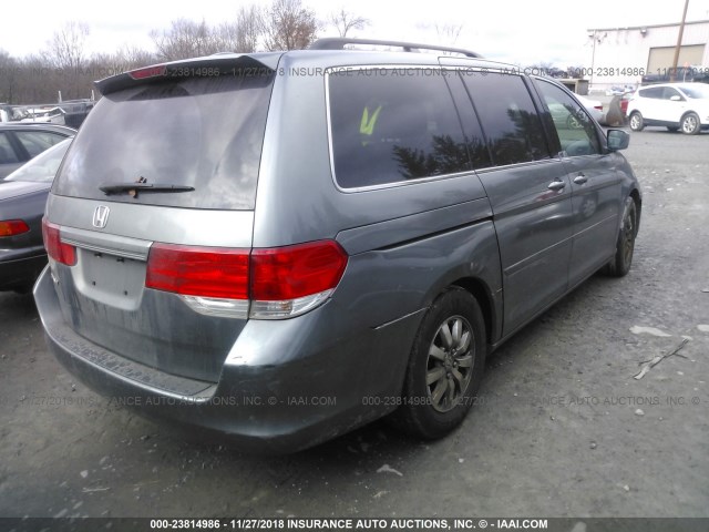 5FNRL38749B021398 - 2009 HONDA ODYSSEY EXL GRAY photo 4