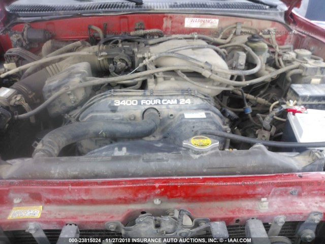 JT3HN86R0W0164788 - 1998 TOYOTA 4RUNNER SR5 RED photo 10