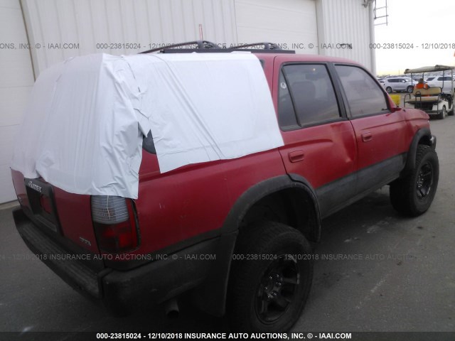 JT3HN86R0W0164788 - 1998 TOYOTA 4RUNNER SR5 RED photo 4