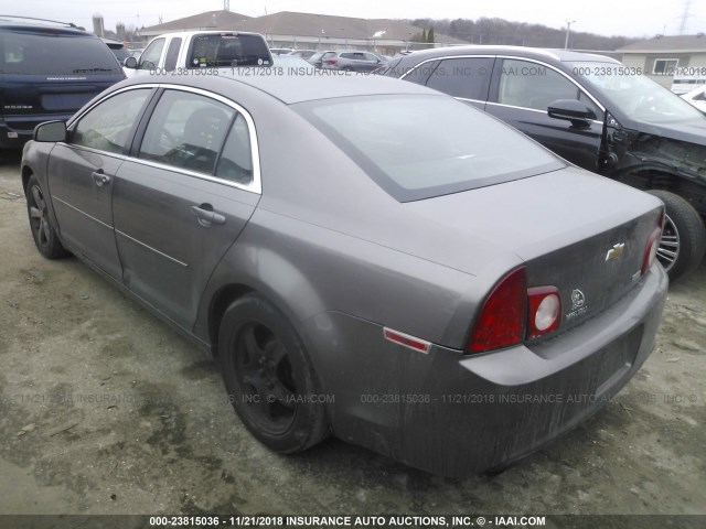 1G1ZA5EU1BF169904 - 2011 CHEVROLET MALIBU LS 棕色 照片 3