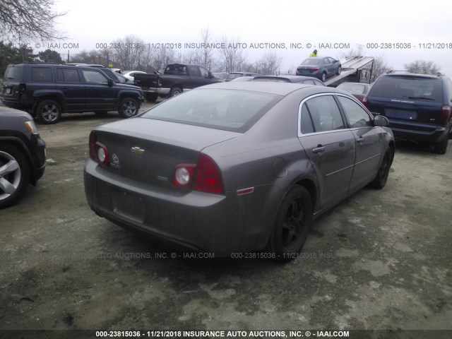 1G1ZA5EU1BF169904 - 2011 CHEVROLET MALIBU LS 棕色 照片 4
