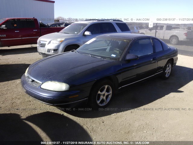 2G1WW12MXW9170274 - 1998 CHEVROLET MONTE CARLO LS 蓝色 照片 2