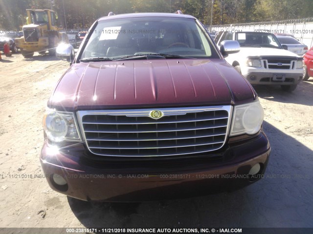 1A8HX58217F515414 - 2007 CHRYSLER ASPEN LIMITED BURGUNDY photo 6