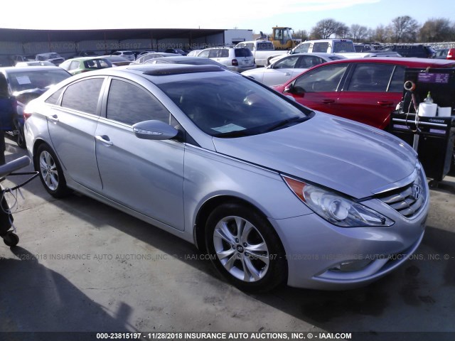 5NPEC4AC1BH128914 - 2011 HYUNDAI SONATA SE/LIMITED SILVER photo 1