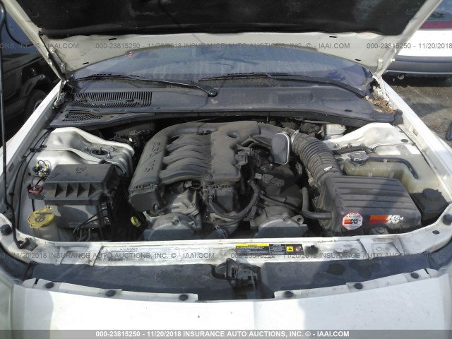 2D4FV47V26H155743 - 2006 DODGE MAGNUM SXT WHITE photo 10