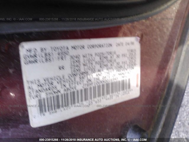 JT6HF10UXX0016945 - 1999 LEXUS RX 300 RED photo 9