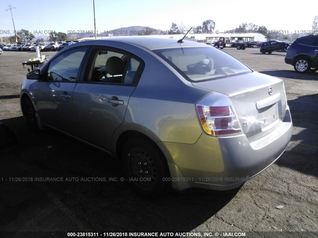 3N1AB61E18L648752 - 2008 NISSAN SENTRA 2.0/2.0S/2.0SL SILVER photo 3