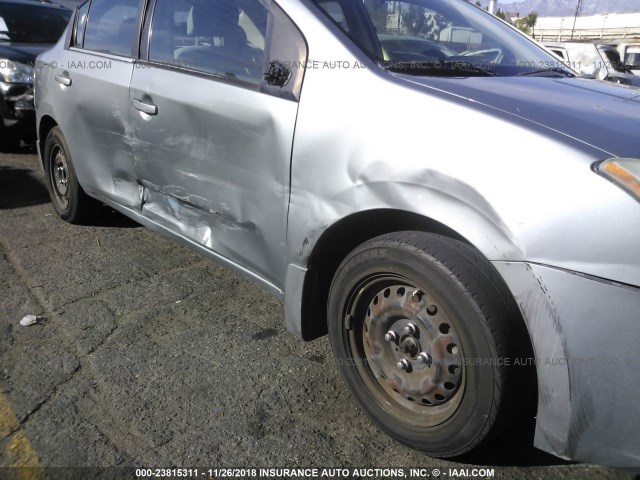 3N1AB61E18L648752 - 2008 NISSAN SENTRA 2.0/2.0S/2.0SL SILVER photo 6