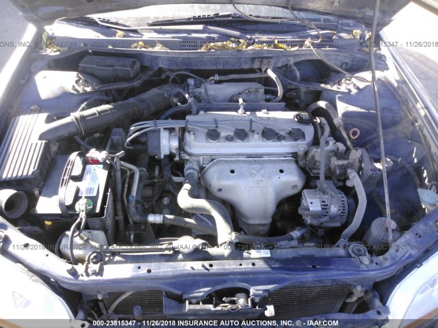 1HGCF86692A107178 - 2002 HONDA ACCORD VALUE BLUE photo 10