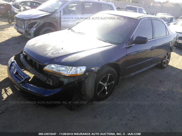 1HGCF86692A107178 - 2002 HONDA ACCORD VALUE BLUE photo 2