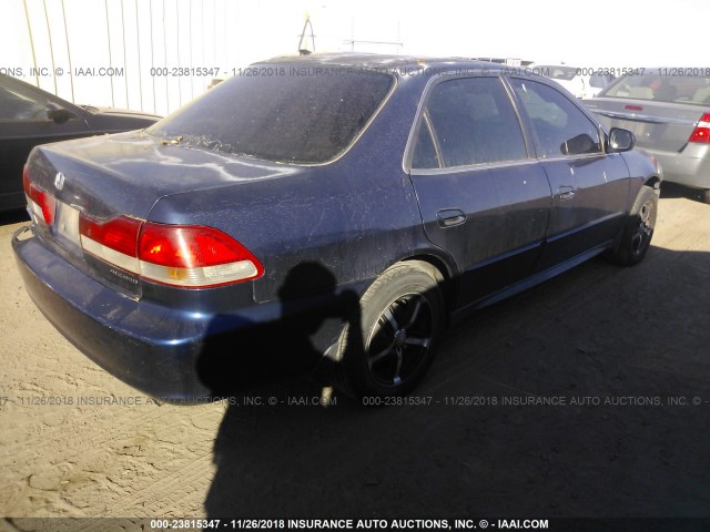 1HGCF86692A107178 - 2002 HONDA ACCORD VALUE BLUE photo 4