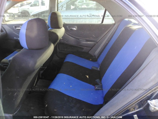 1HGCF86692A107178 - 2002 HONDA ACCORD VALUE BLUE photo 8