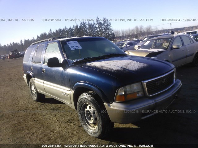 1GKDT13W2W2557153 - 1998 GMC JIMMY BLUE photo 1