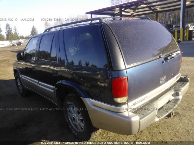 1GKDT13W2W2557153 - 1998 GMC JIMMY BLUE photo 3