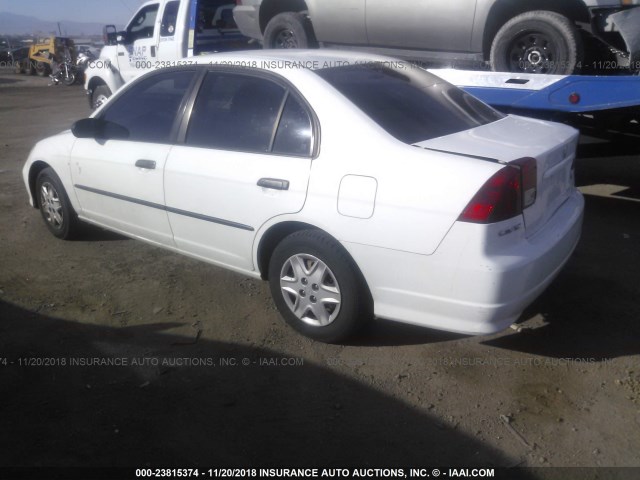 2HGES16395H559705 - 2005 HONDA CIVIC DX VP 白色 照片 3