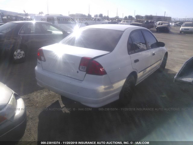 2HGES16395H559705 - 2005 HONDA CIVIC DX VP 白色 照片 4