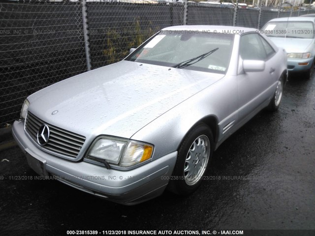 WDBFA67F2VF150361 - 1997 MERCEDES-BENZ SL 500 SILVER photo 2