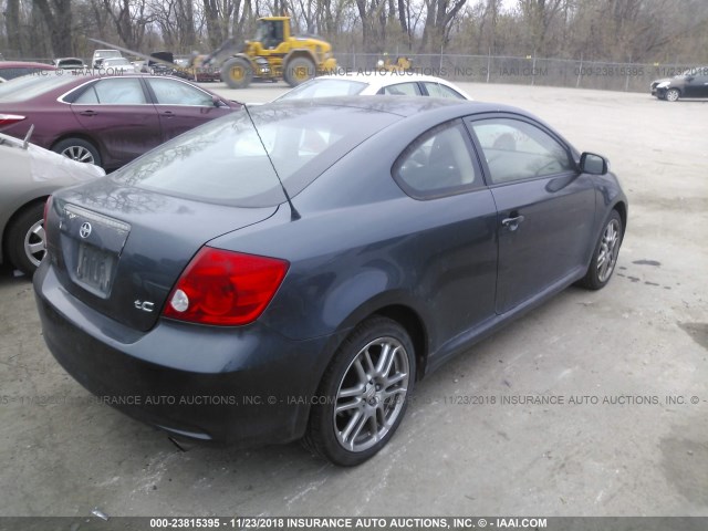 JTKDE177370215483 - 2007 TOYOTA SCION TC ნაცრისფერი ფოტო 4