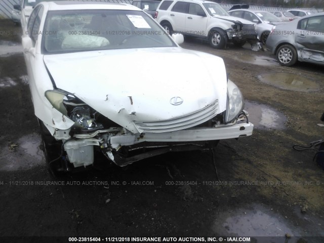 JTHBF30G736006755 - 2003 LEXUS ES 300 WHITE photo 6