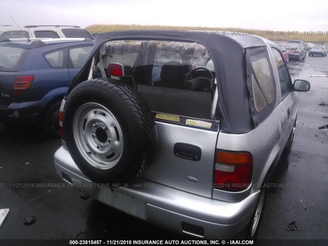 KNDJA623X25128943 - 2002 KIA SPORTAGE SILVER photo 6