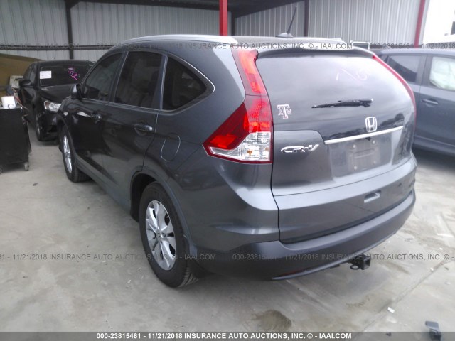 2HKRM3H70DH509710 - 2013 HONDA CR-V EXL GRAY photo 3