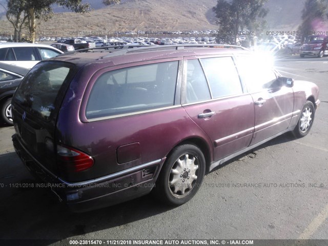 WDBJH65F7WA556661 - 1998 MERCEDES-BENZ E 320 BURGUNDY photo 4