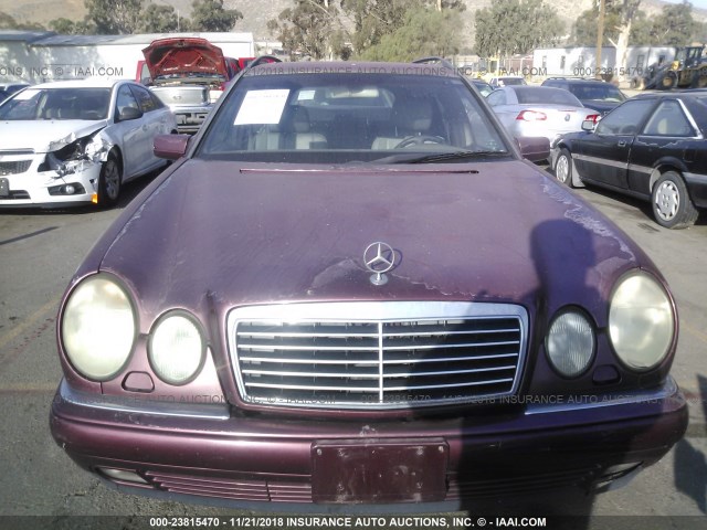 WDBJH65F7WA556661 - 1998 MERCEDES-BENZ E 320 BURGUNDY photo 6