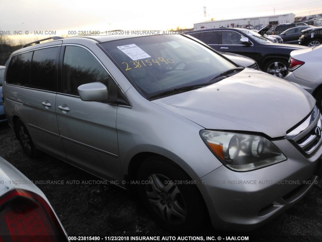 5FNRL38635B115435 - 2005 HONDA ODYSSEY EXL SILVER photo 1