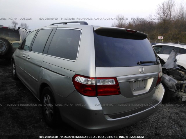 5FNRL38635B115435 - 2005 HONDA ODYSSEY EXL SILVER photo 3