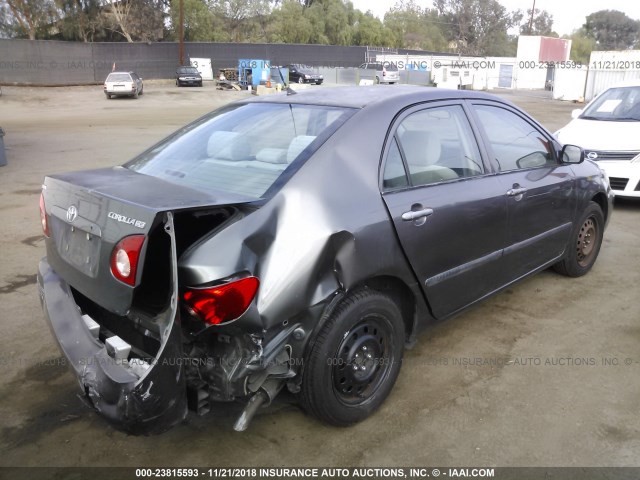 1NXBR32E85Z513419 - 2005 TOYOTA COROLLA CE/LE/S GRAY photo 4