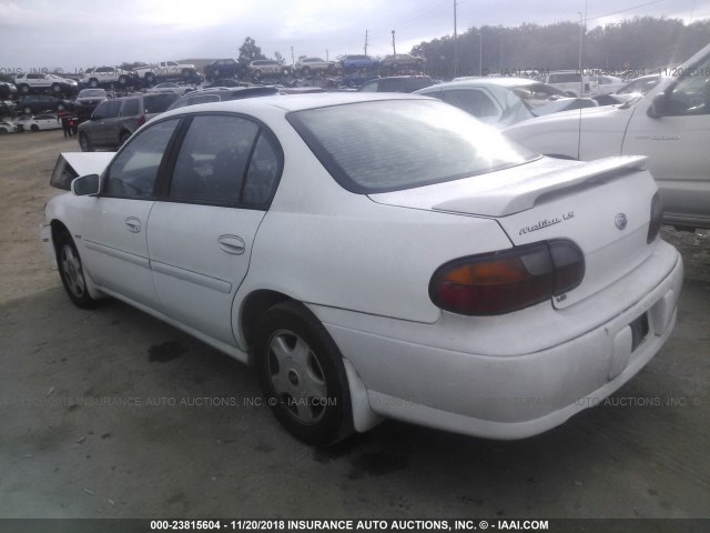 1G1NE52J216227496 - 2001 CHEVROLET MALIBU LS 白色 照片 3