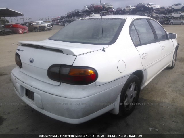 1G1NE52J216227496 - 2001 CHEVROLET MALIBU LS 白色 照片 4