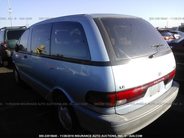 JT3AC12R1N1015626 - 1992 TOYOTA PREVIA LE Light Blue photo 3