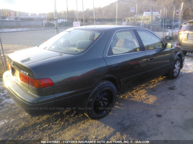 4T1BG22K31U807147 - 2001 TOYOTA CAMRY CE/LE/XLE GREEN photo 4