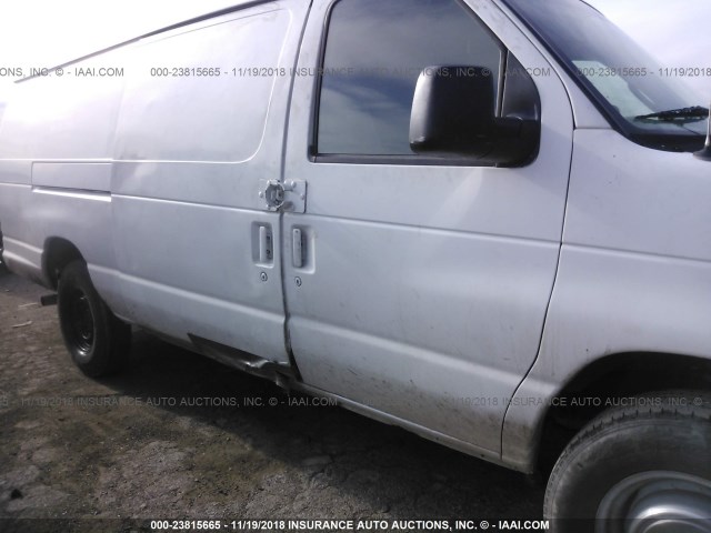 1FTSS34L34HA77655 - 2004 FORD ECONOLINE E350 SUPER DUTY VAN WHITE photo 6