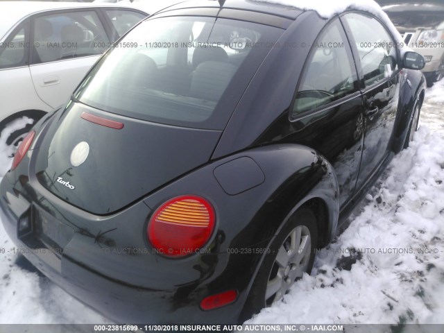 3VWDD21C53M404887 - 2003 VOLKSWAGEN NEW BEETLE GLX BLACK photo 4