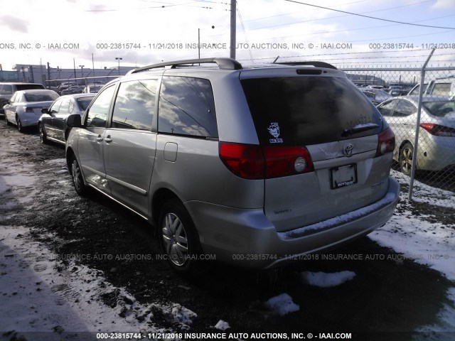 5TDZA23C86S393211 - 2006 TOYOTA SIENNA CE/LE SILVER photo 3