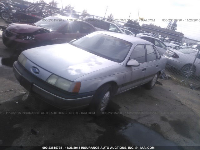 1FACP50U0LG214593 - 1990 FORD TAURUS L BLUE photo 2