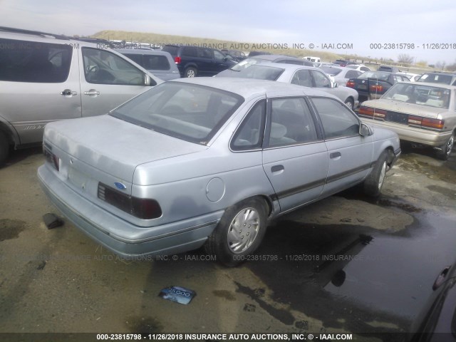 1FACP50U0LG214593 - 1990 FORD TAURUS L BLUE photo 4