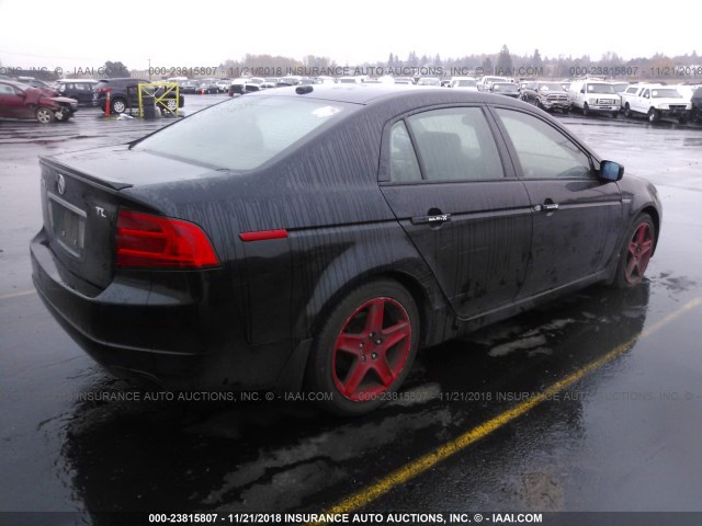 19UUA66275A005628 - 2005 ACURA TL BLACK photo 4