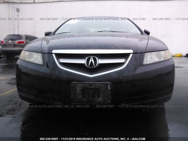 19UUA66275A005628 - 2005 ACURA TL BLACK photo 6